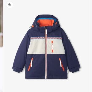 Hatley Kids Jacket - Navy, Cream, and Orange
